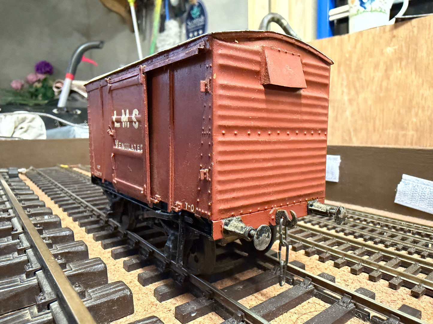 Scratch Built (O) London Midland & Scottish 12T Ventilated Van No.200714. 