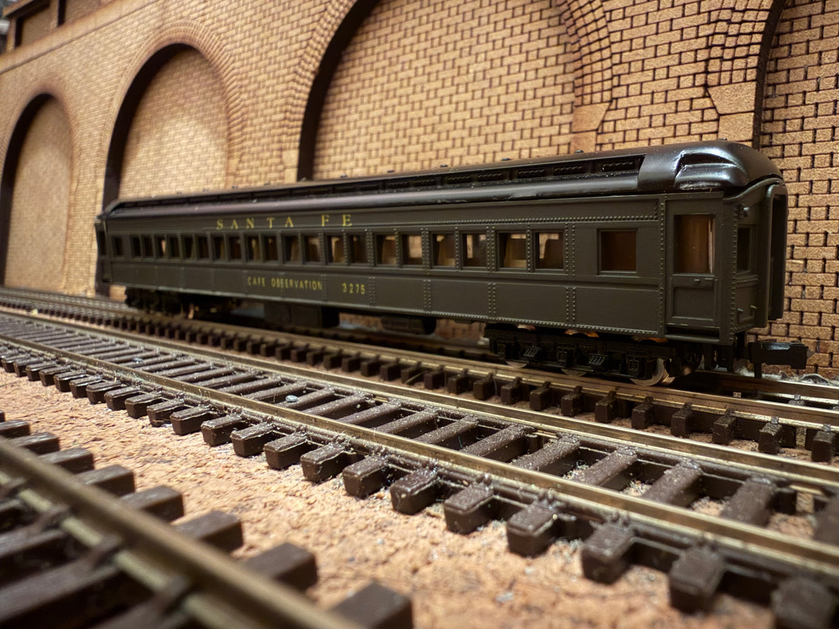 Model Power No.8620 (N Scale) Santa Fe, Cafe Observation Car No.3275 