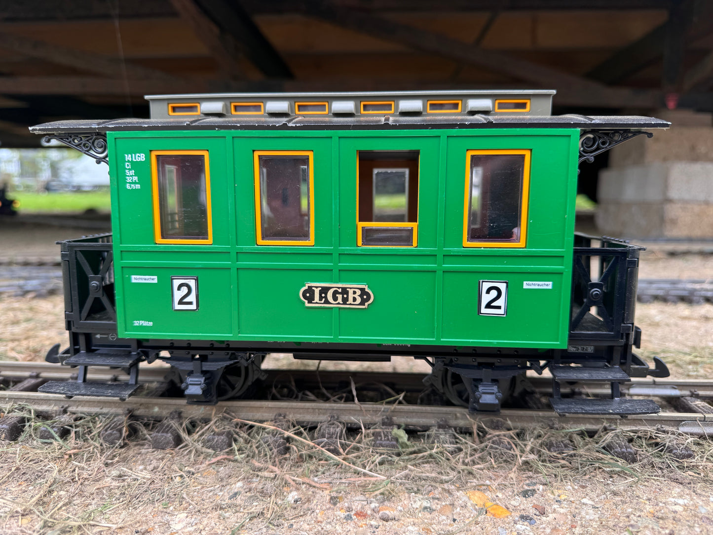 LGB 3010 (G Scale) Zillertal Bahn style 2nd Class Coach in LGB Green 
