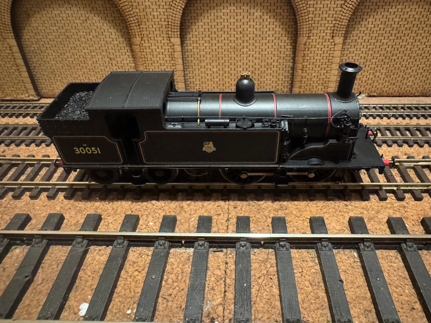 Hornby R2504 (OO) Ex LSWR / SR ‘Drummond’ M7 No.30051 in Lined British Railways Black. (Shed Code 75D, Horsham Depot) DCC Ready