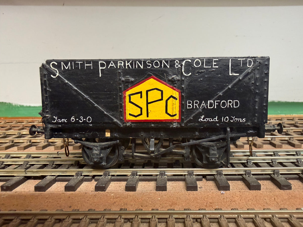 Scratch Built (O Gauge) Smith Parkinson & Cole Ltd of Bradford, Eight Plank Open Coal Wagon 