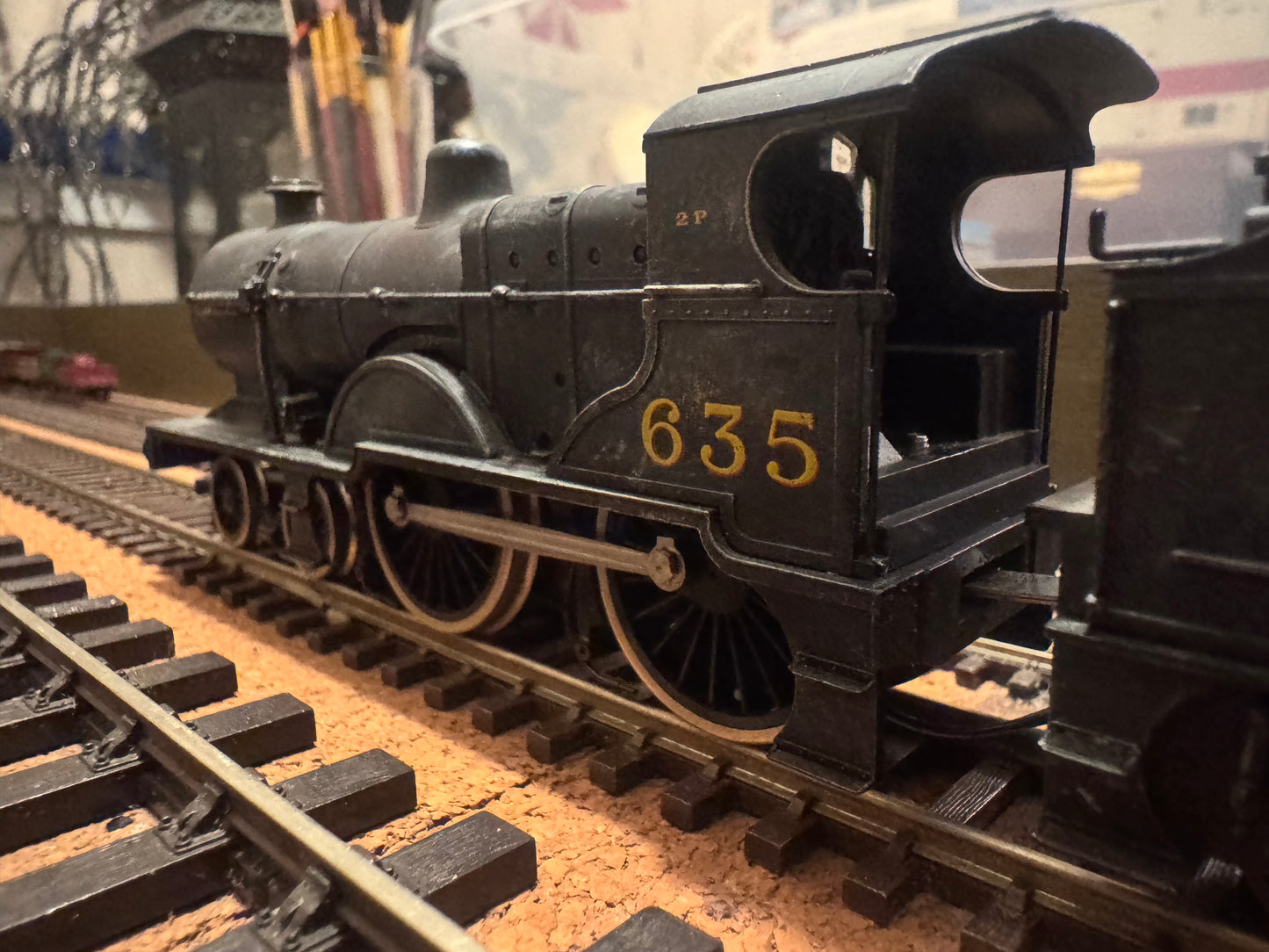 Mainline 937514 (OO) London Midland & Scottish Railway 2P in Weathered LMS Wartime Black. (Shed Allocation 22C, Bath Green Park Depot)