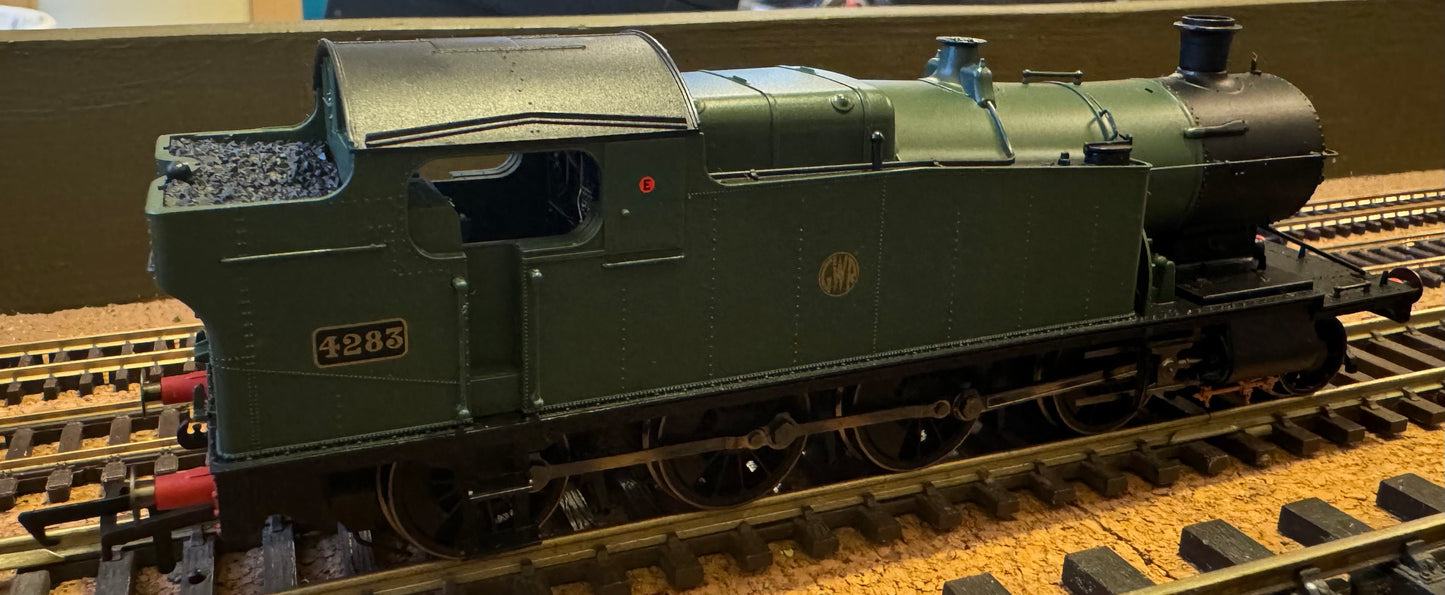 Hornby (OO) Great Western Railway, 42xx No.4283 in GWR unlined Brunswick Green (1932-1947 Crest). DCC Fitted.