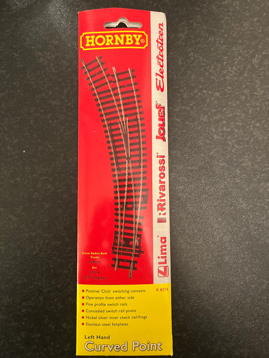 Hornby (OO) Left Hand Curved Point R8074 £15