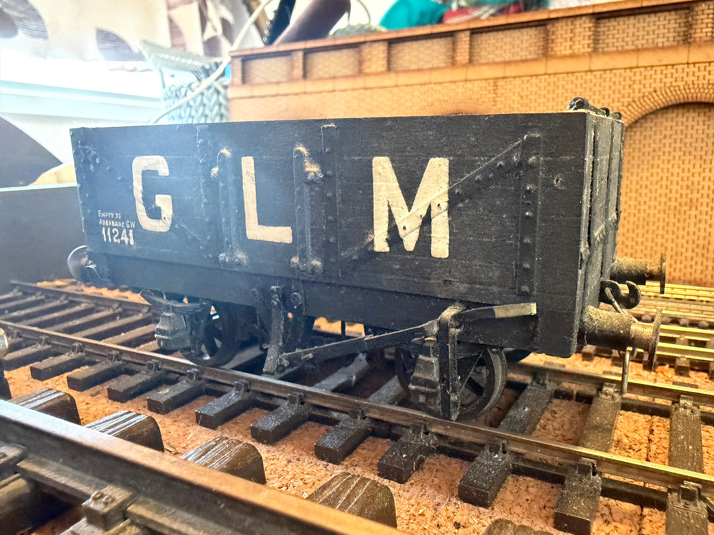 Scratch Built (O Gauge) GLM of Aberdare, Empty Severn Plank Wagon No.11241 