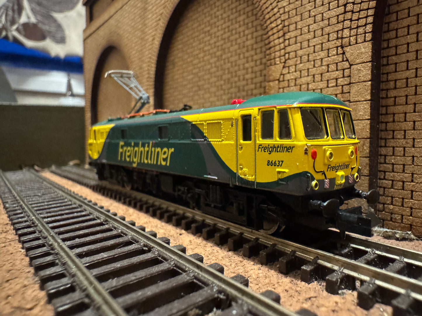 Dapol ND099Q (N Gauge) Ex BR Class 86/6 No.86637 in Freightliner Powerhaul livery. DCC Ready 