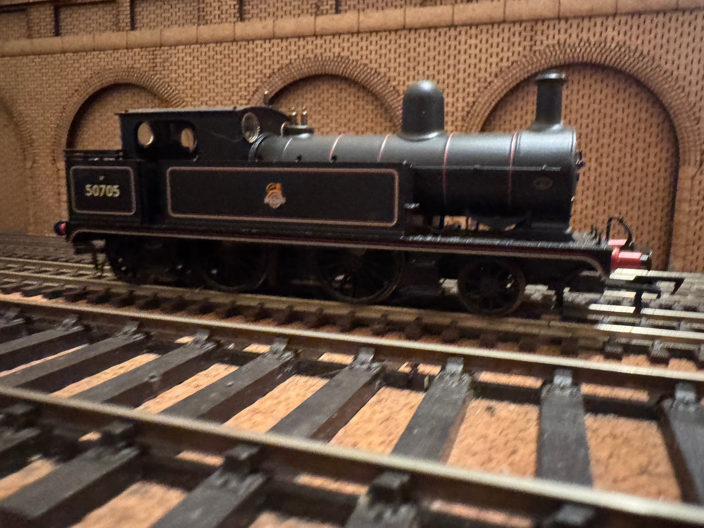 Bachmann 31-169 (OO) Ex L&Y / LMS Class 5 / 2P, 2-4-2 Tank. No.50705 in British Railways Lined Black. (Shed Code 24F, Fleetwood Depot) DCC Ready 