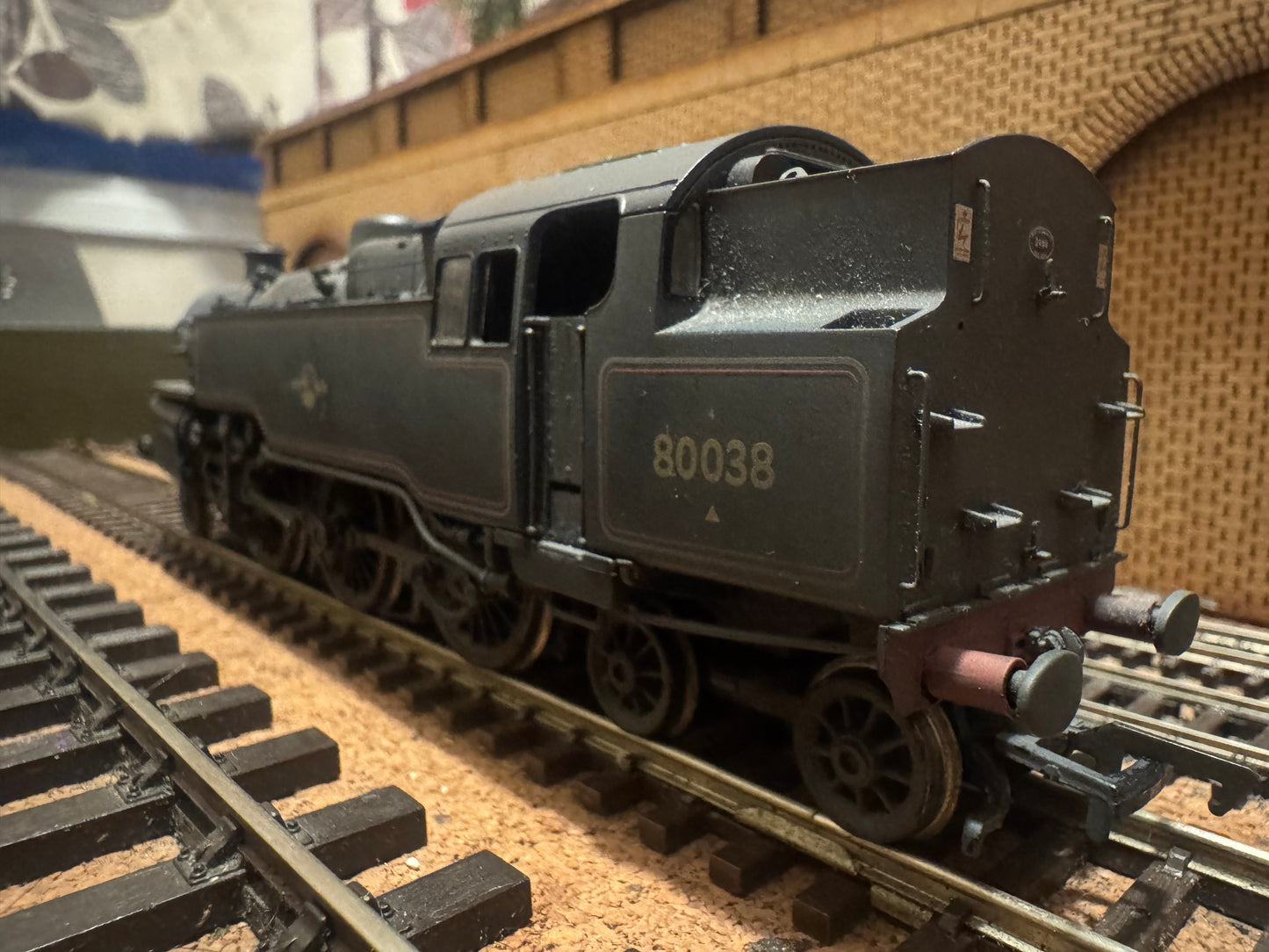 Bachmann 32-354A (OO) British Railways 4MT Tank No.80038 in Heavily Weathered BR Black. (Shed Code, 72C Yeovil Depot)