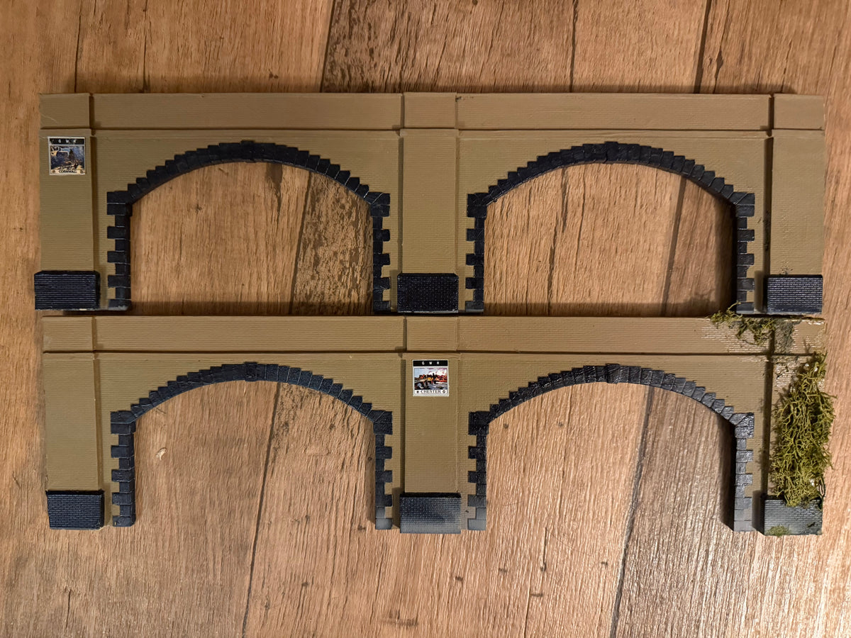 Manufacturer Unknown (OO) Double Twin Bore Tunnel or Bridge Portals 