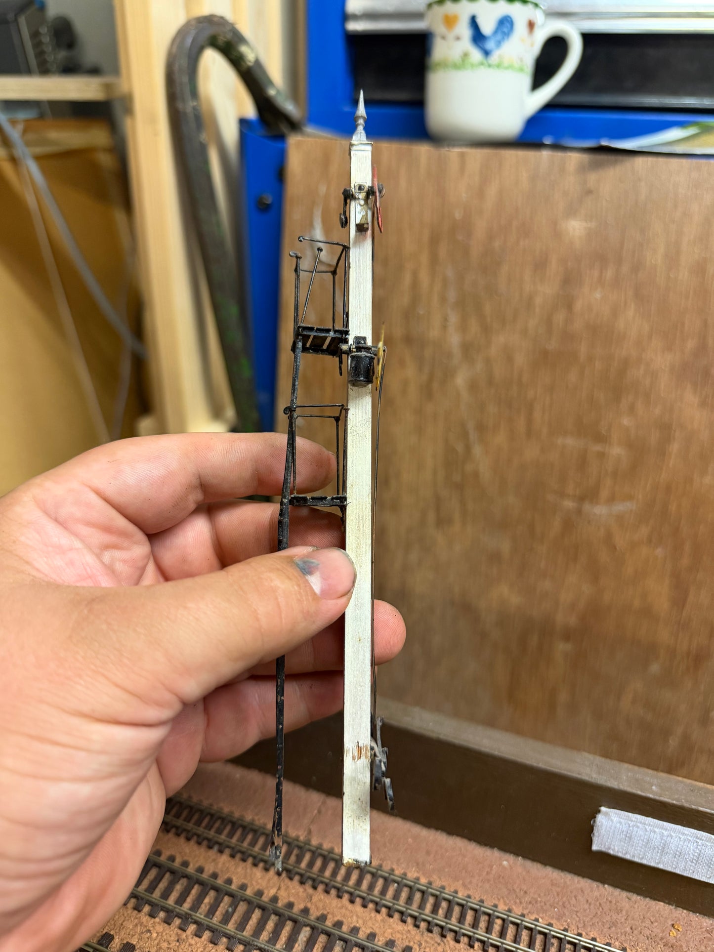Scratch Built (O) Midland Railway Upper Quadrant Stop and Distant Signal 