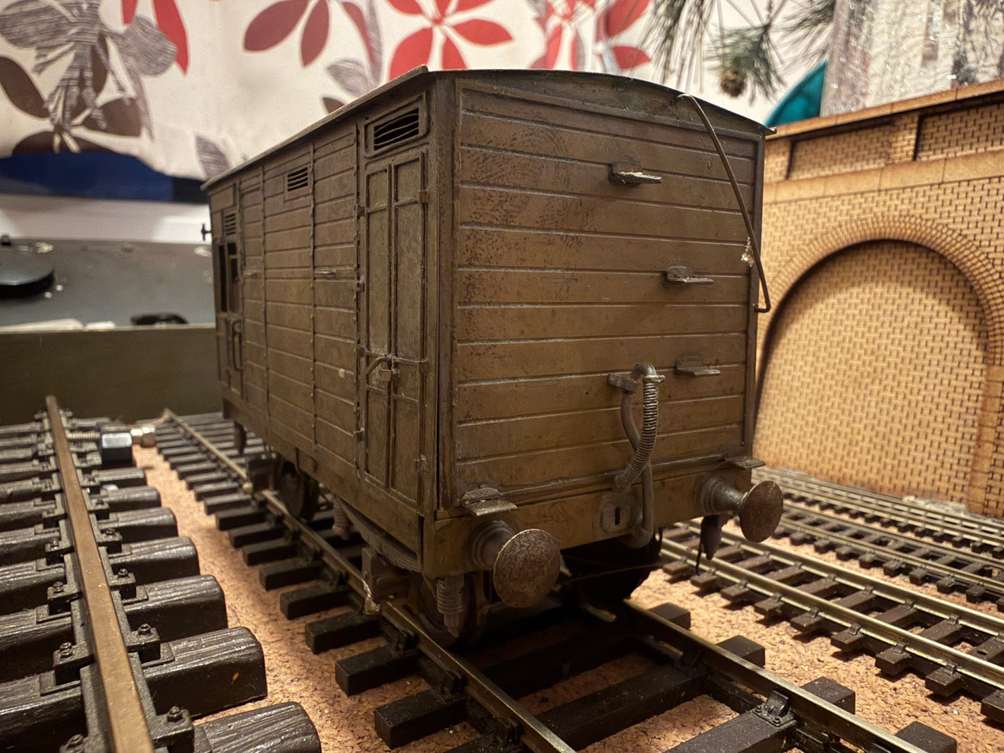 Model Signal Engineering (O Gauge) Somerset & Dorset Joint Railway, Diagram D1085 18ft Horse Box. Unfinished Brass Kit 