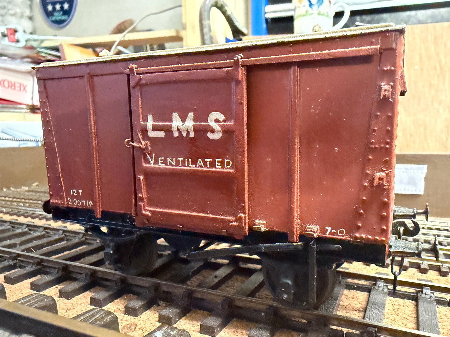 Scratch Built (O) London Midland & Scottish 12T Ventilated Van No.200714. 