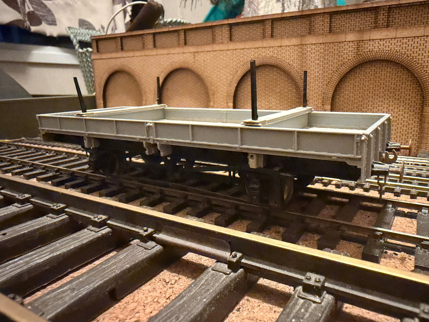 Parkside PS20 (O Gauge) Unbranded Double Bolster Wagon 