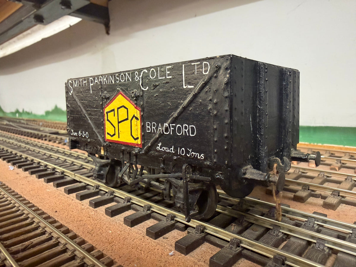 Scratch Built (O Gauge) Smith Parkinson & Cole Ltd of Bradford, Eight Plank Open Coal Wagon 