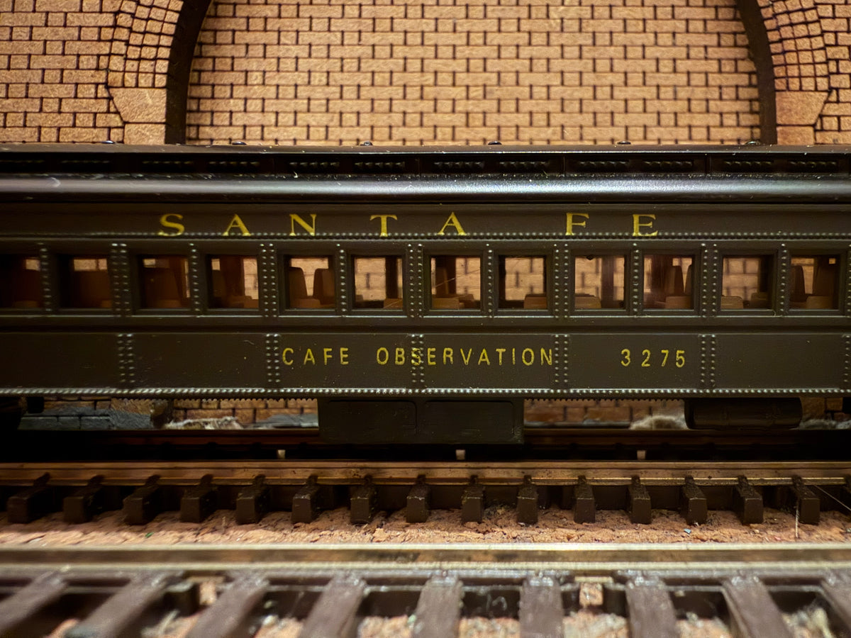 Model Power No.8620 (N Scale) Santa Fe, Cafe Observation Car No.3275 