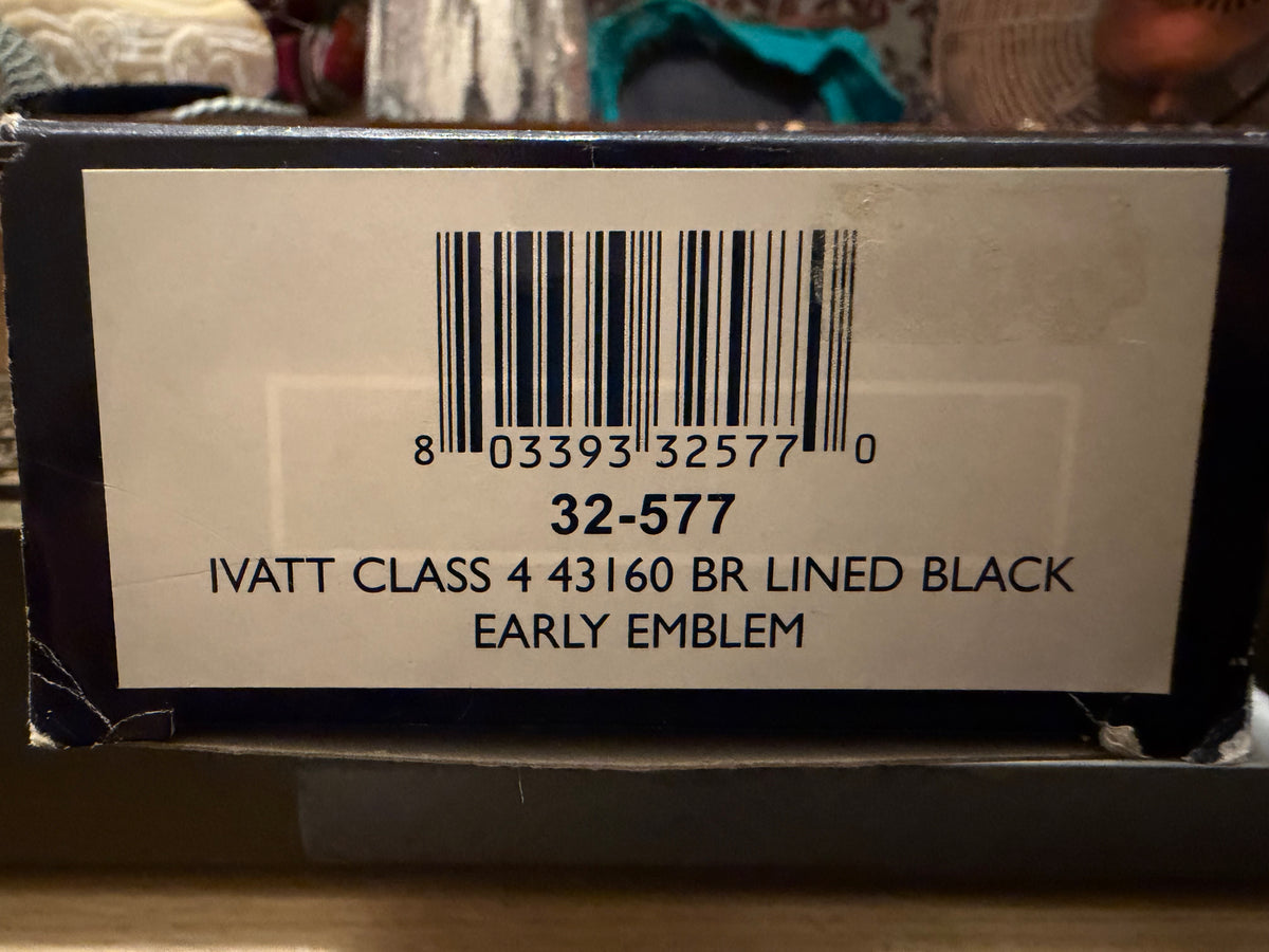 Bachmann 32-577 (OO) British Railways [LMS] Ivatt 4MT ‘Fargo’ No.43102 in BR Lined Black. (Shed Code 51A, Darlington Depot) DCC Ready 