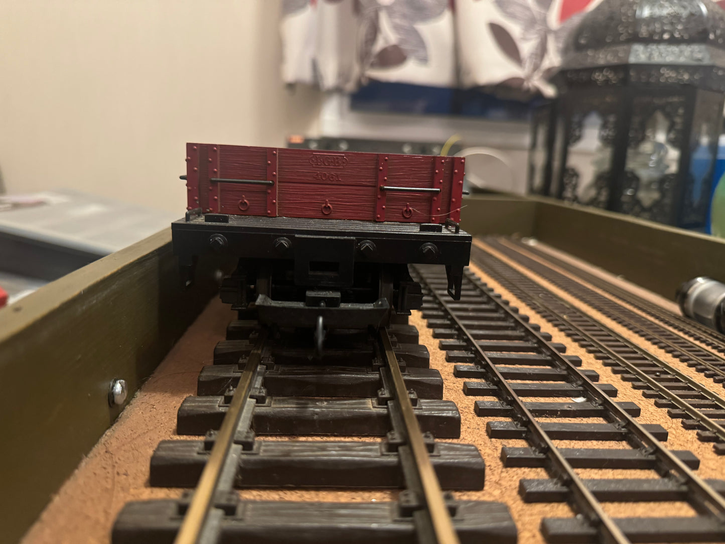 LGB (G Scale) Denver and Rio Grande Western Railroad, 8 wheel bogied, 3 plank open wagon No.4061