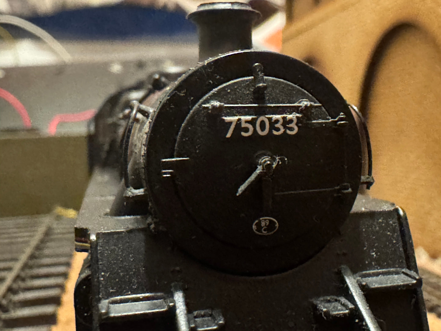 Bachmann 31-118 (OO) British Railways Standard 4MT 4-6-0 No.75033 in British Railways Lined Black. (Shed Code 89C, Aberystwyth Depot). DCC Ready