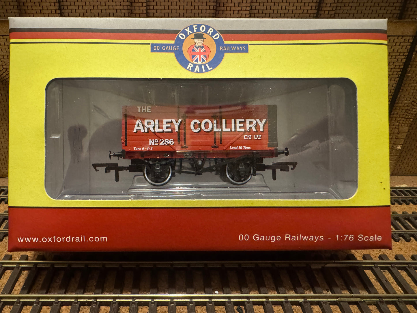 Oxford Rail OR76MW7008 (OO) Arley Collery 12T Severn Plank Open Wagon No.286 