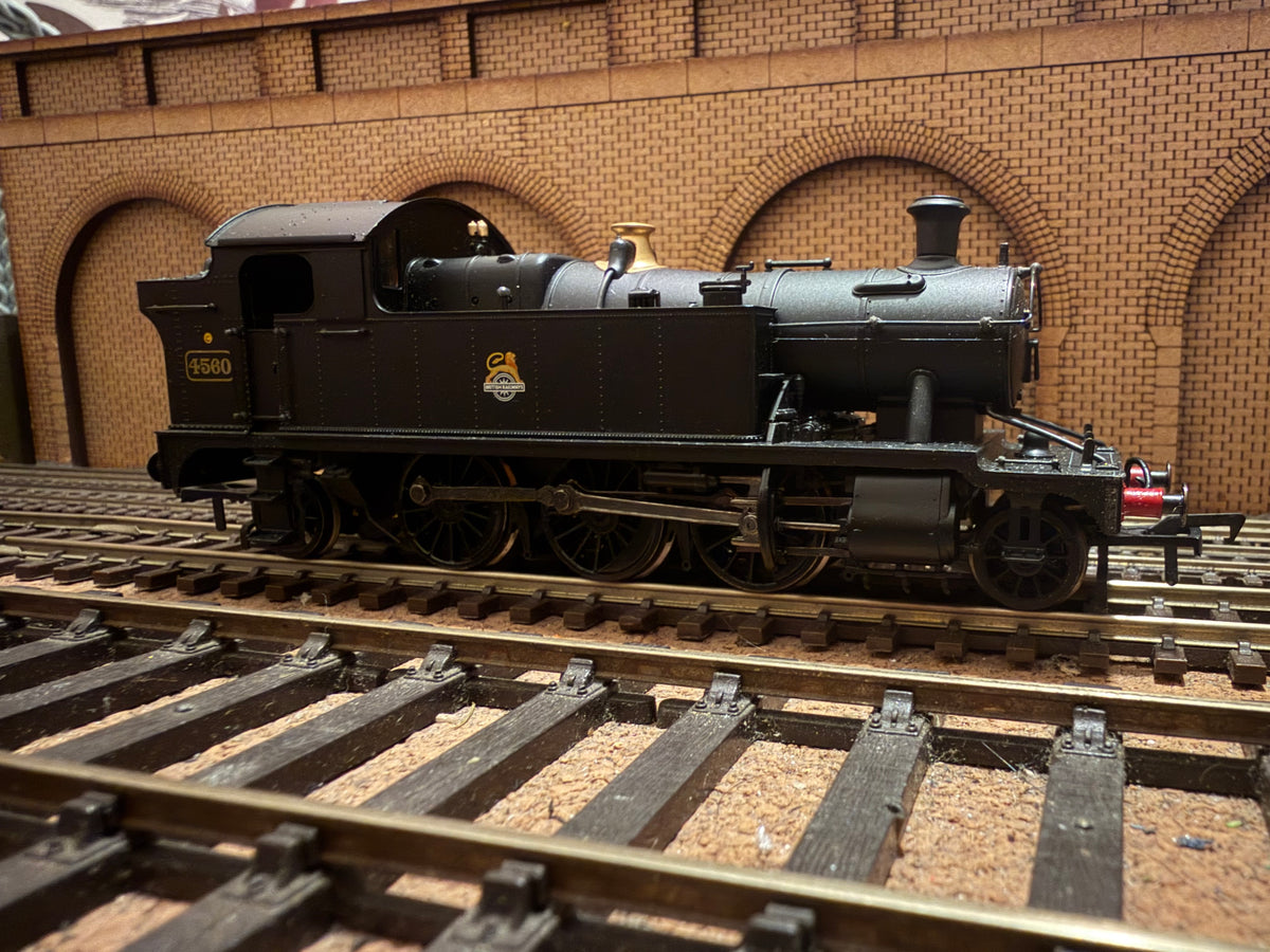 Bachmann 32-126 (OO) Ex GWR, 45XX ‘Small Prairie’ No.4560 in Unlined British Railways Black (Shed Code, 82C Swindon Depot)