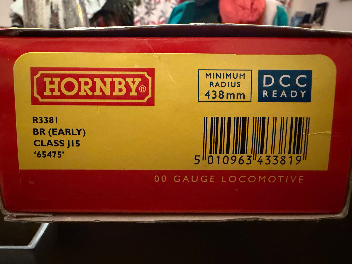 Hornby R3381 (OO) Ex GER / LNER J15 No.65475 in British Railways Unlined Black. (Shed Code 31A, Cambridge Depot) DCC Ready. 