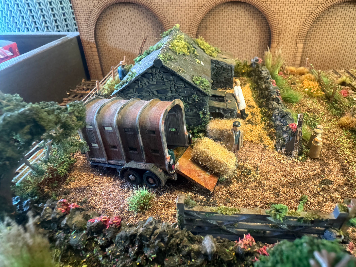 Colin Lipscomb 001 (OO9) Rural Life, Narrow Gauge Railway Diorama 