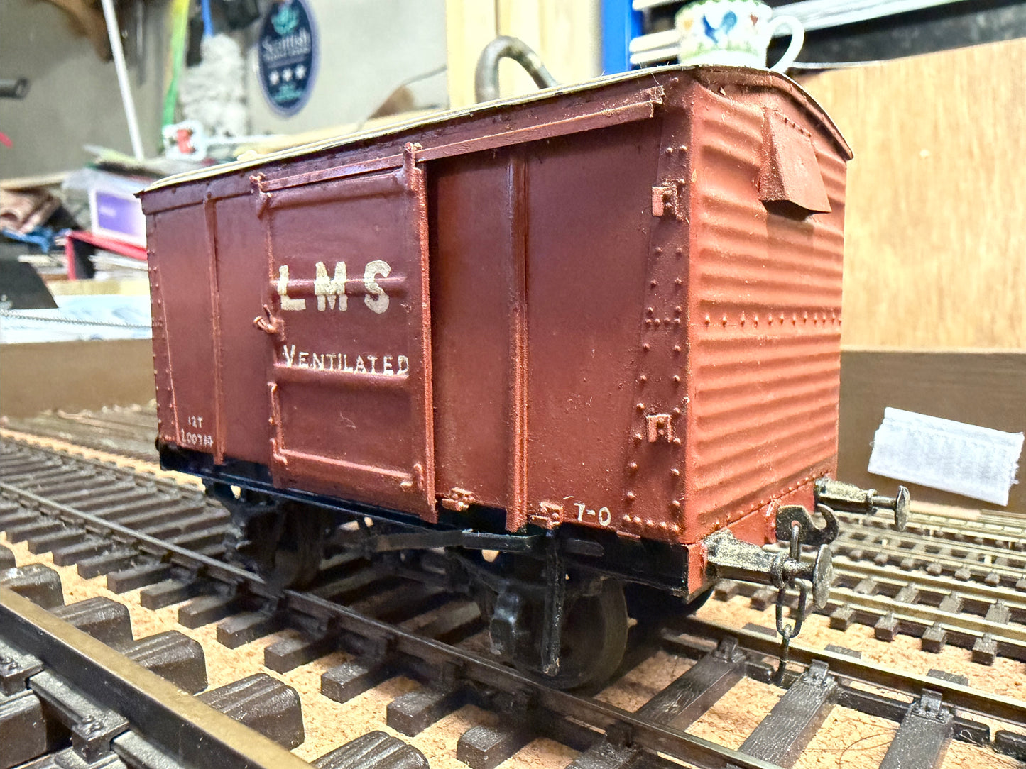 Scratch Built (O) London Midland & Scottish 12T Ventilated Van No.200714. 