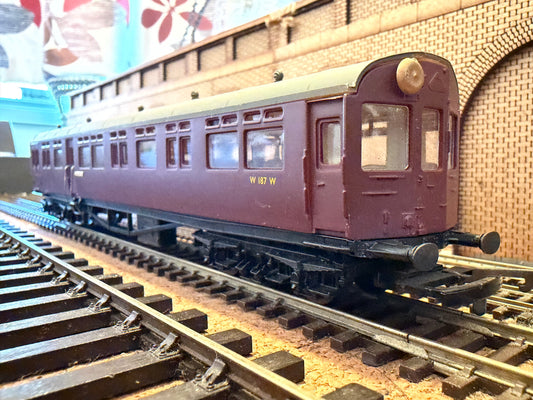 Airfix 54256 (OO) Ex GWR Auto-coach No.W187W in British Railways Unlined Maroon