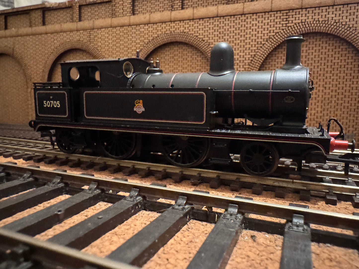Bachmann 31-169 (OO) Ex L&Y / LMS Class 5 / 2P, 2-4-2 Tank. No.50705 in British Railways Lined Black. (Shed Code 24F, Fleetwood Depot) DCC Ready 