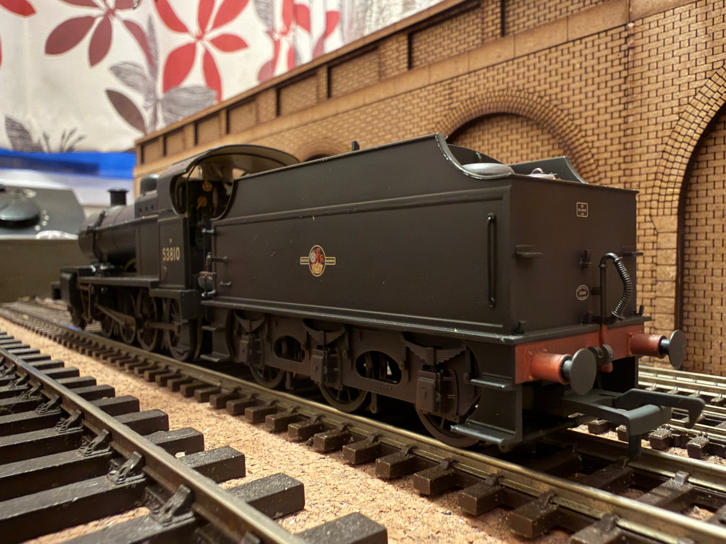 Bachmann 32-012 (OO) Ex LMS, Somerset and Dorset 7F No.53810 in Weathered British Railways unlined Black. (Shed Code 82F, Bath Green Park) DCC Ready 