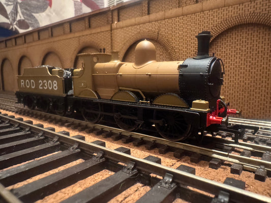 Oxford Rail OR76DG009 (OO) Ex GWR 2301 Class ‘Dean Goods’ No.2308 in WW1 Railway Operating Devision khaki livery. DCC Ready 