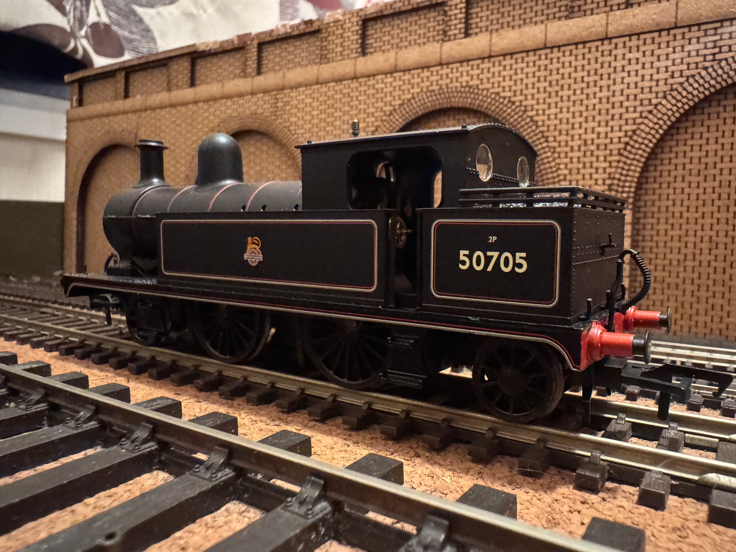 Bachmann 31-169 (OO) Ex L&Y / LMS Class 5 / 2P, 2-4-2 Tank. No.50705 in British Railways Lined Black. (Shed Code 24F, Fleetwood Depot) DCC Ready 