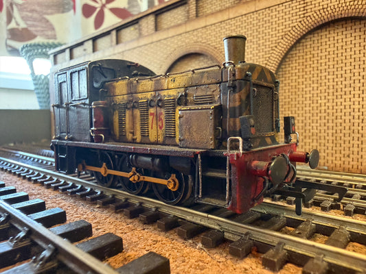 Bachmann 31-362B (OO) Ex British Railways 03 Diesel Mechanical Shunter No.75 in extremely heavily weathered Corus livery. DCC Ready 