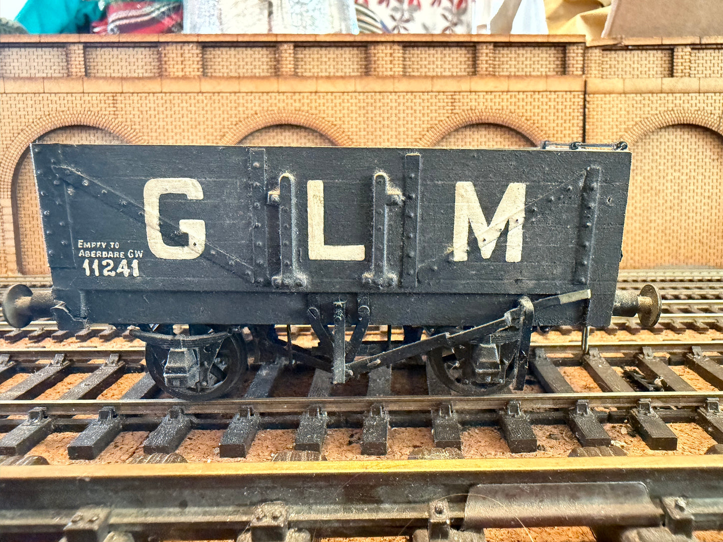 Scratch Built (O Gauge) GLM of Aberdare, Empty Severn Plank Wagon No.11241 