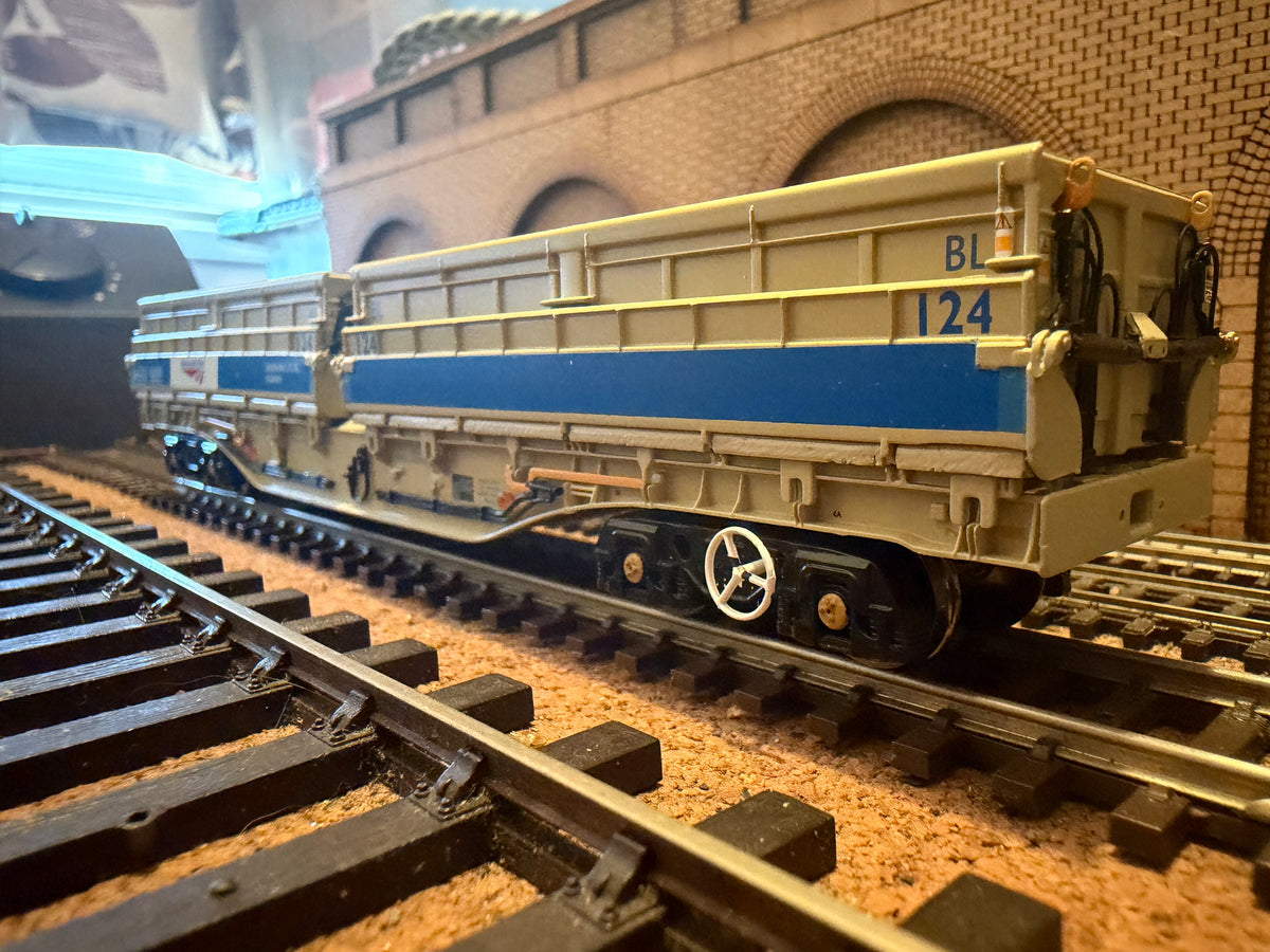 Dapol B859B (OO) Thrall Europa, MRA 57T Bogie Hopper, Full Rake, Pack Of Five in Network Rail Blue and Grey 