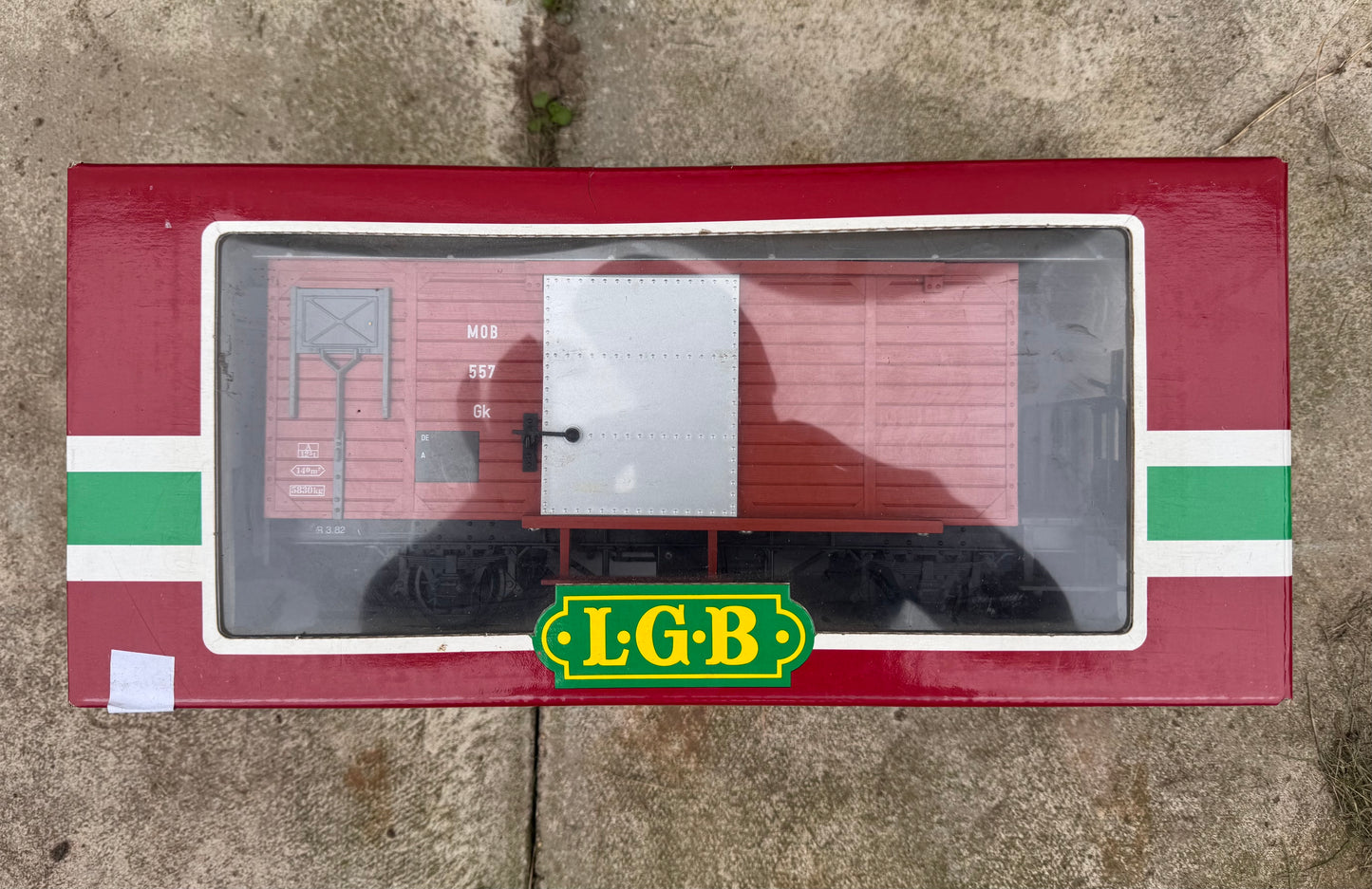 LGB 4027 (G Scale) Montreux Oberland Bernois Railway, Refrigerator Box Wagon No.557. 