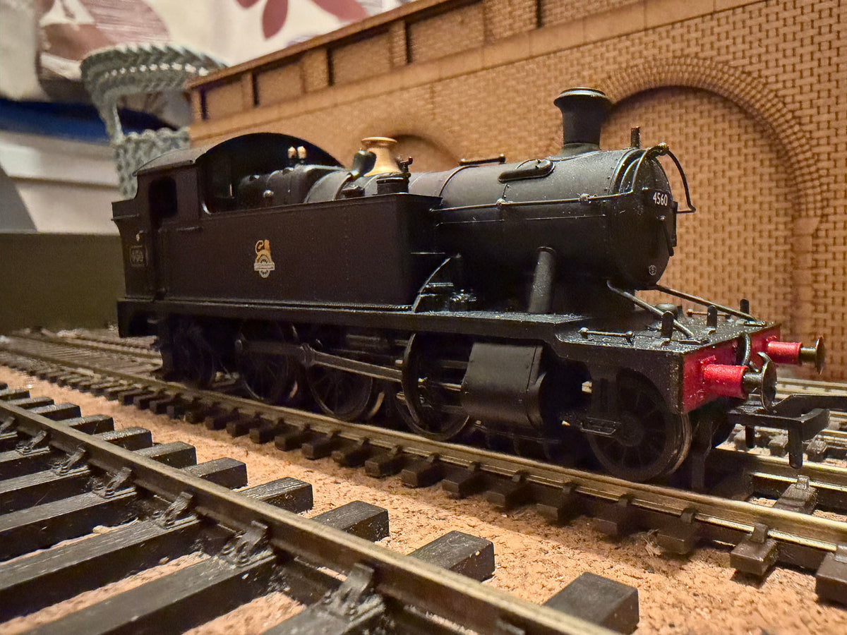 Bachmann 32-126 (OO) Ex GWR, 45XX ‘Small Prairie’ No.4560 in Unlined British Railways Black (Shed Code, 82C Swindon Depot)