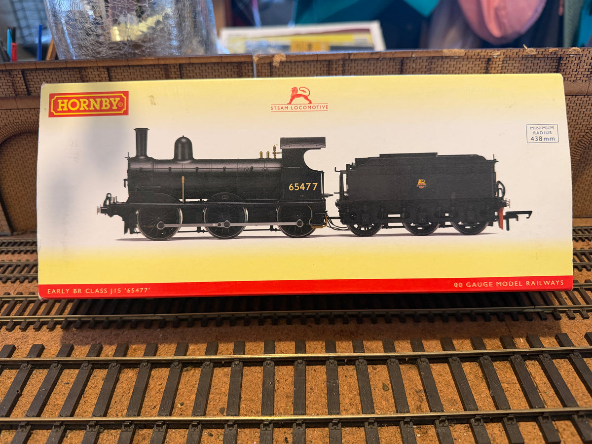 Hornby R3415 (OO) Ex GER / LNER J15 No.65477 in British Railways Unlined Black. (Shed Code 31A, Cambridge Depot) DCC Fitted.