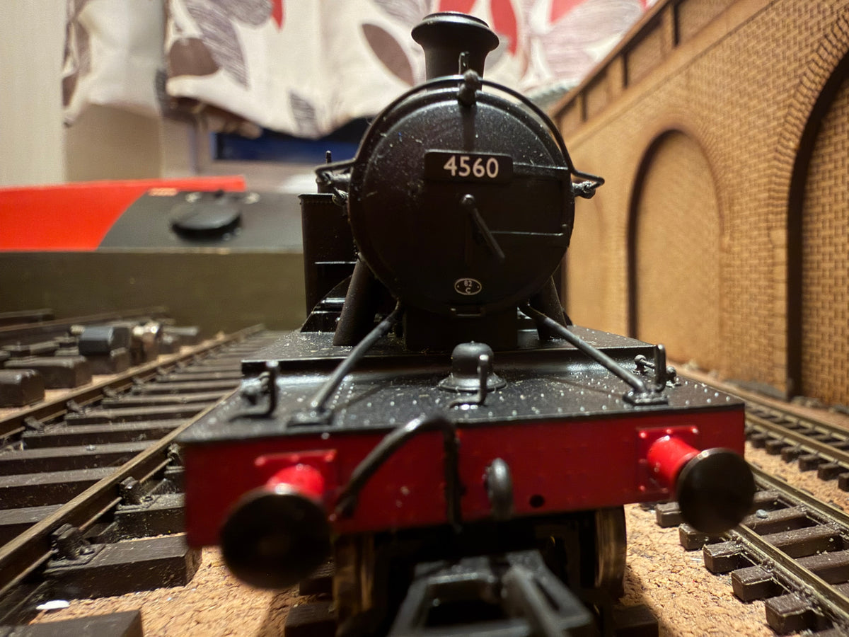 Bachmann 32-126 (OO) Ex GWR, 45XX ‘Small Prairie’ No.4560 in Unlined British Railways Black (Shed Code, 82C Swindon Depot)