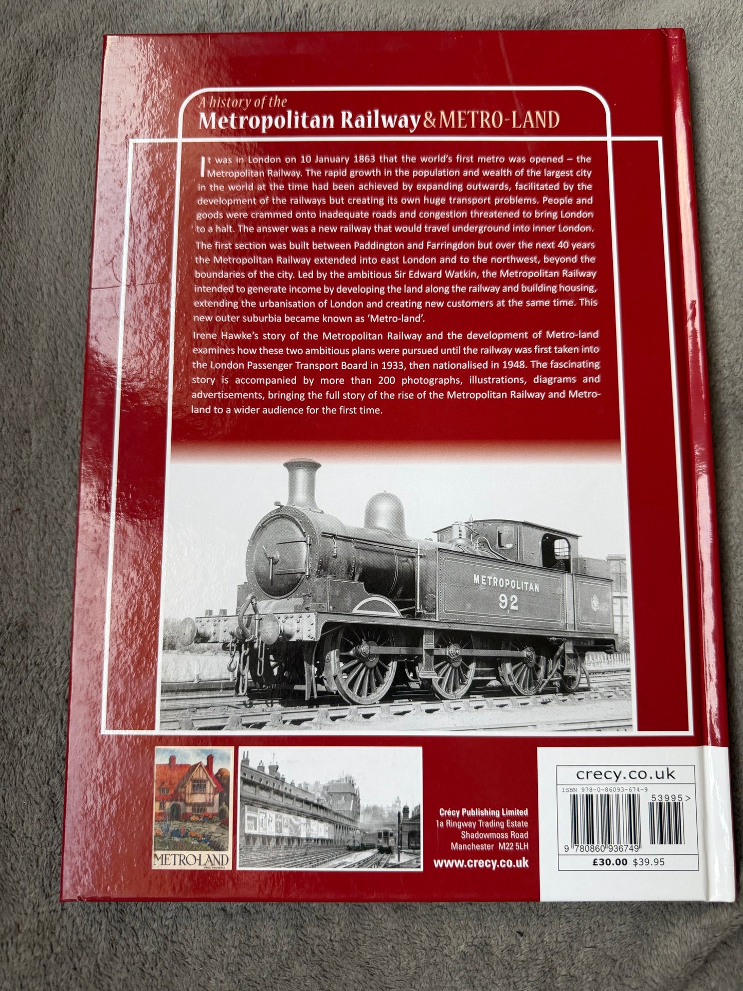 A history of the Metropolitan Railway & METRO-LAND by Irene Hawkes