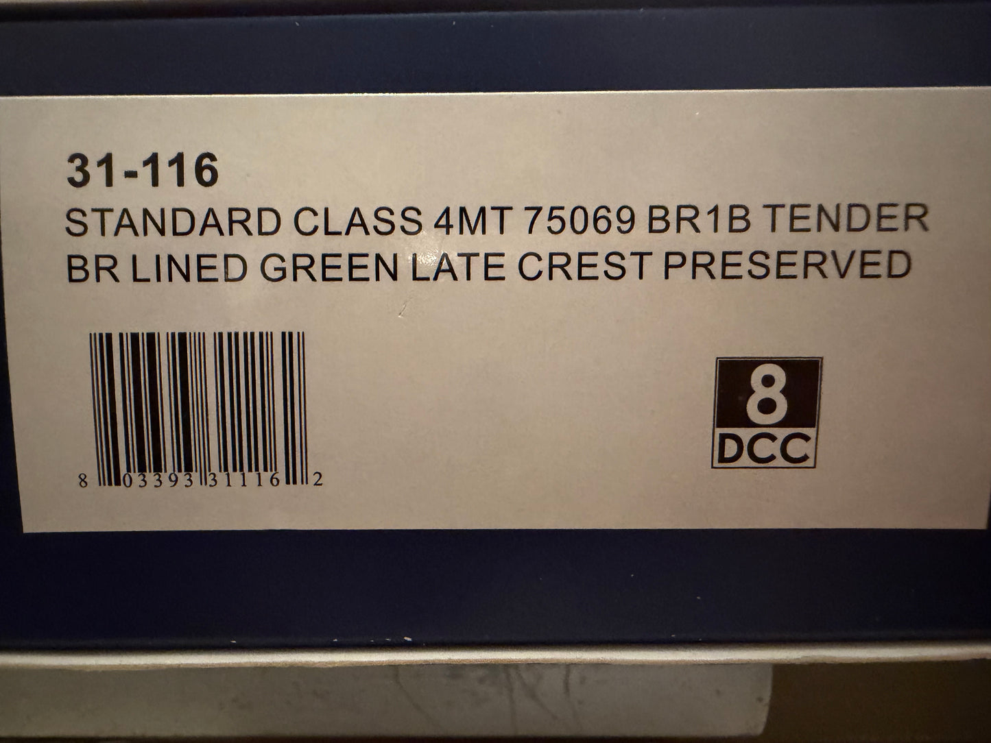 Bachmann 31-116 (OO) British Railways Standard 4MT 4-6-0 No.75069 with BR1B Tender in as Preserved BR Western Region Lined Green. DCC Fitted 