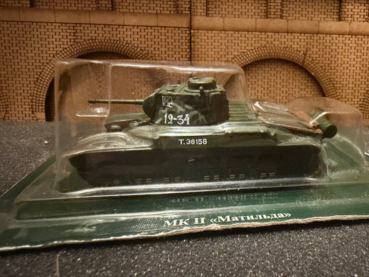 Eaglemoss (1:72) Ex British Army, Infantry Tank Mark II "Matilda II" in Soviet Army Markings. Hull Number T.36158 