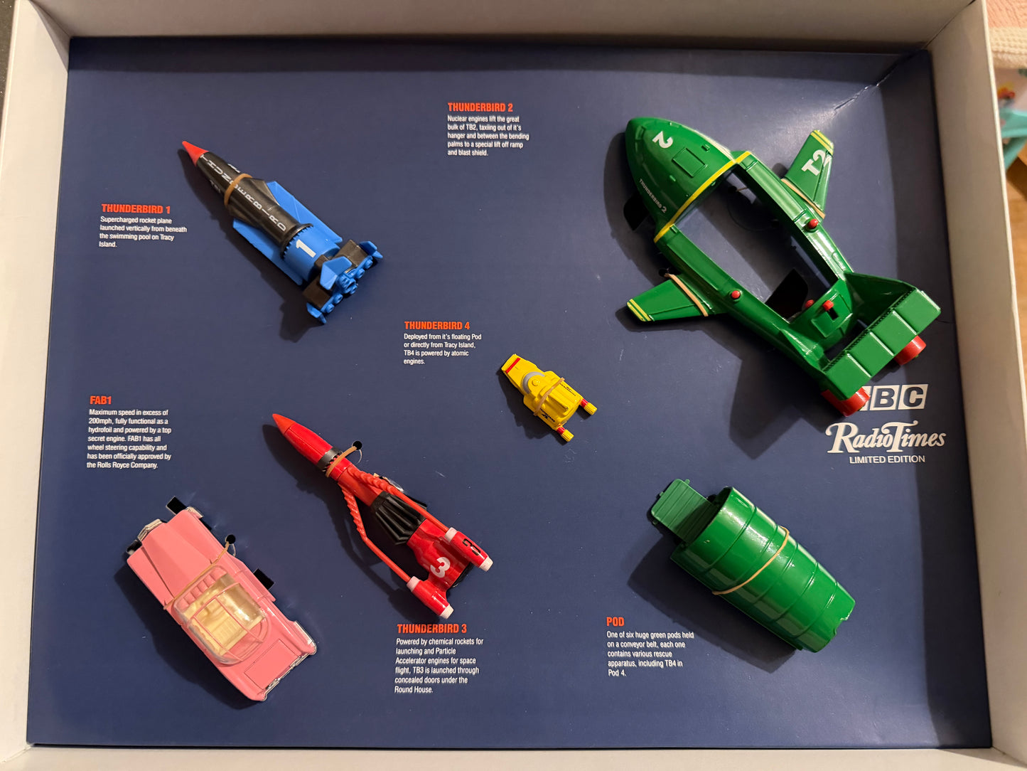 Matchbox / BBC Radio Times, Thunderbirds Limited Edition Commemorative Set 