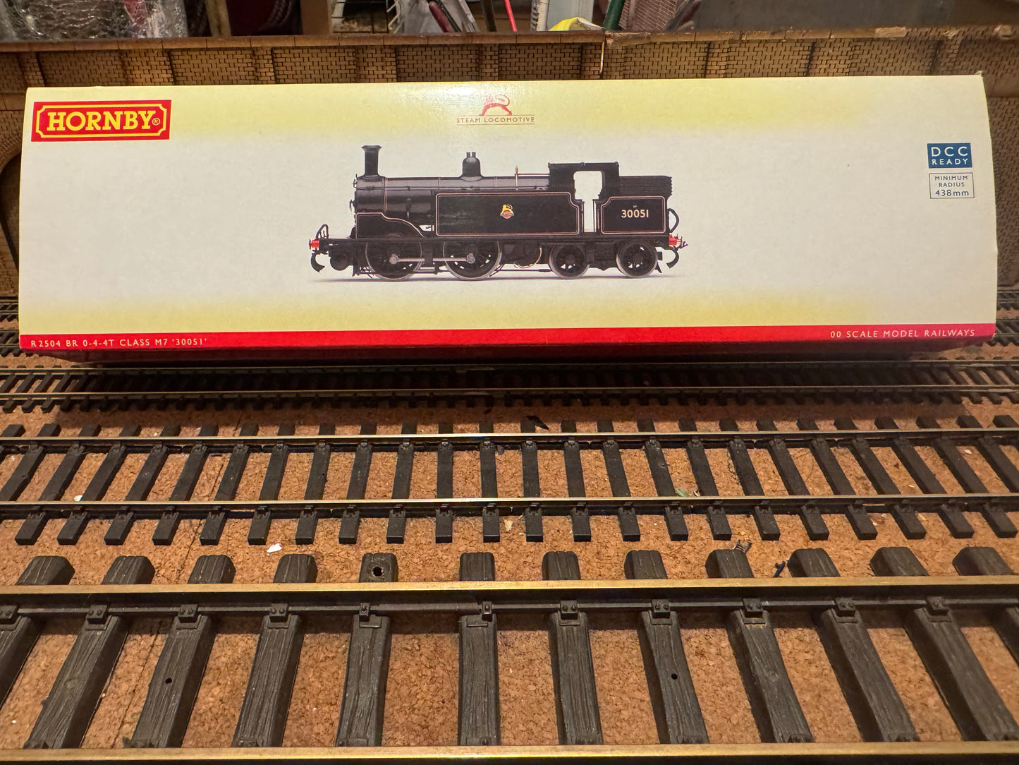 Hornby R2504 (OO) Ex LSWR / SR ‘Drummond’ M7 No.30051 in Lined British Railways Black. (Shed Code 75D, Horsham Depot) DCC Ready