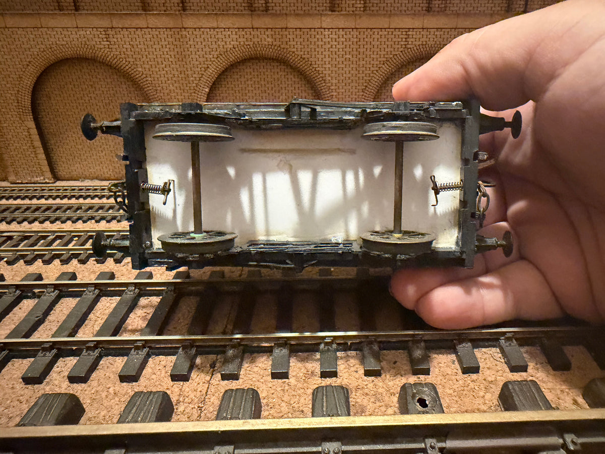 Manufacturer Unknown (O Gauge) Weathered Beattie Seven Wagon No.134 