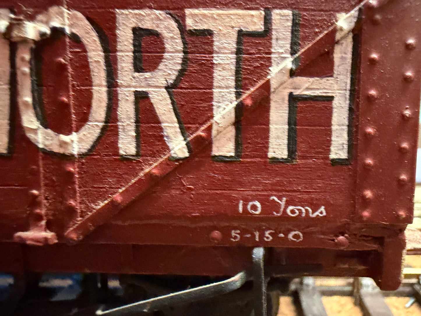 Scratch Built (O Gauge) Hensworth Colliery Severn Plank Open Wagon No.919 