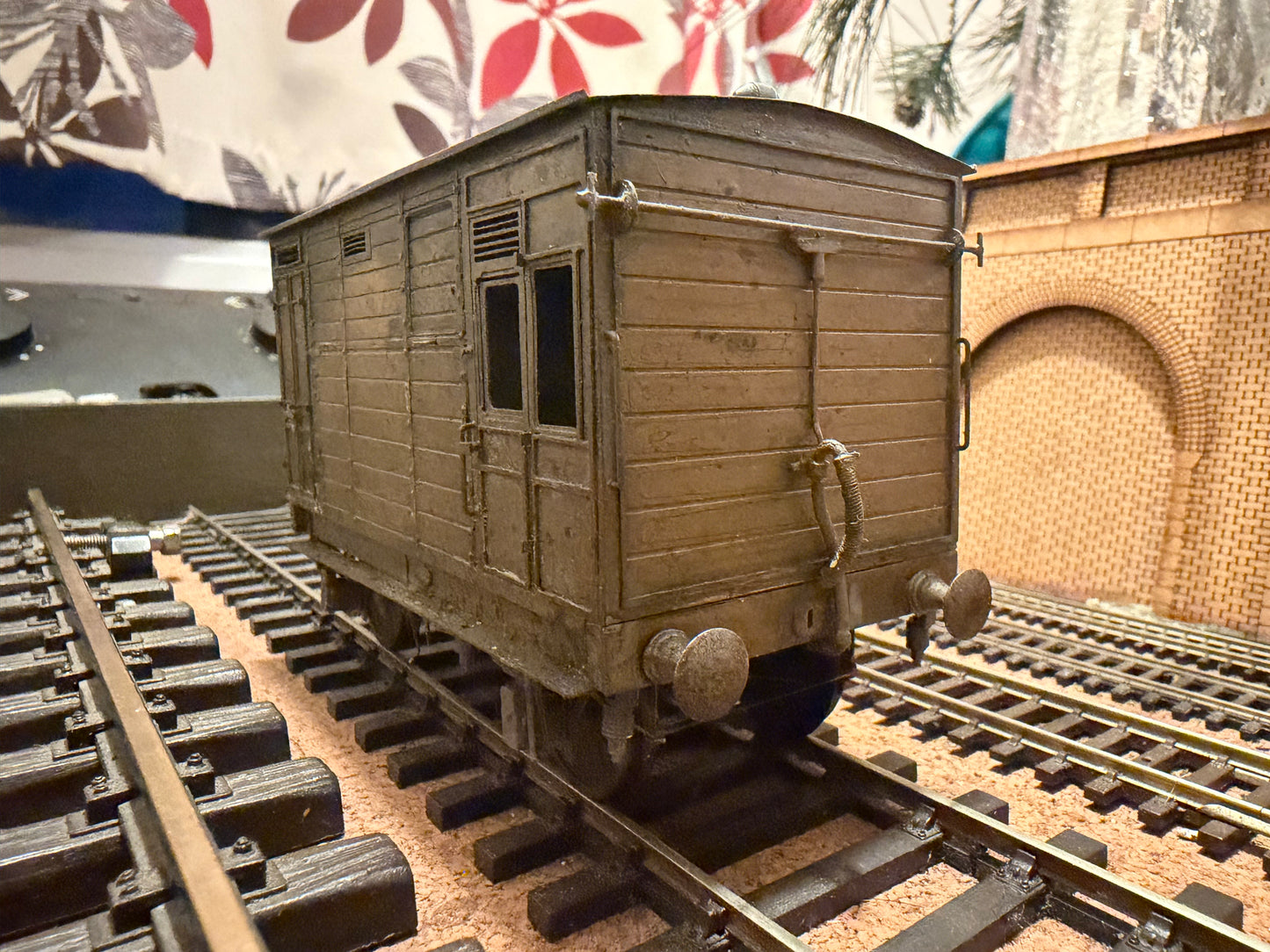 Model Signal Engineering (O Gauge) Somerset & Dorset Joint Railway, Diagram D1085 18ft Horse Box. Unfinished Brass Kit 
