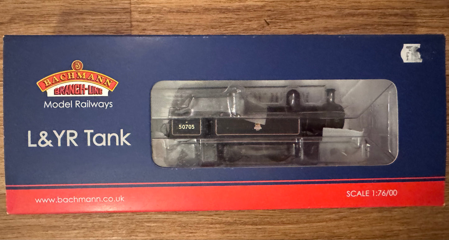 Bachmann 31-169 (OO) Ex L&Y / LMS Class 5 / 2P, 2-4-2 Tank. No.50705 in British Railways Lined Black. (Shed Code 24F, Fleetwood Depot) DCC Ready 
