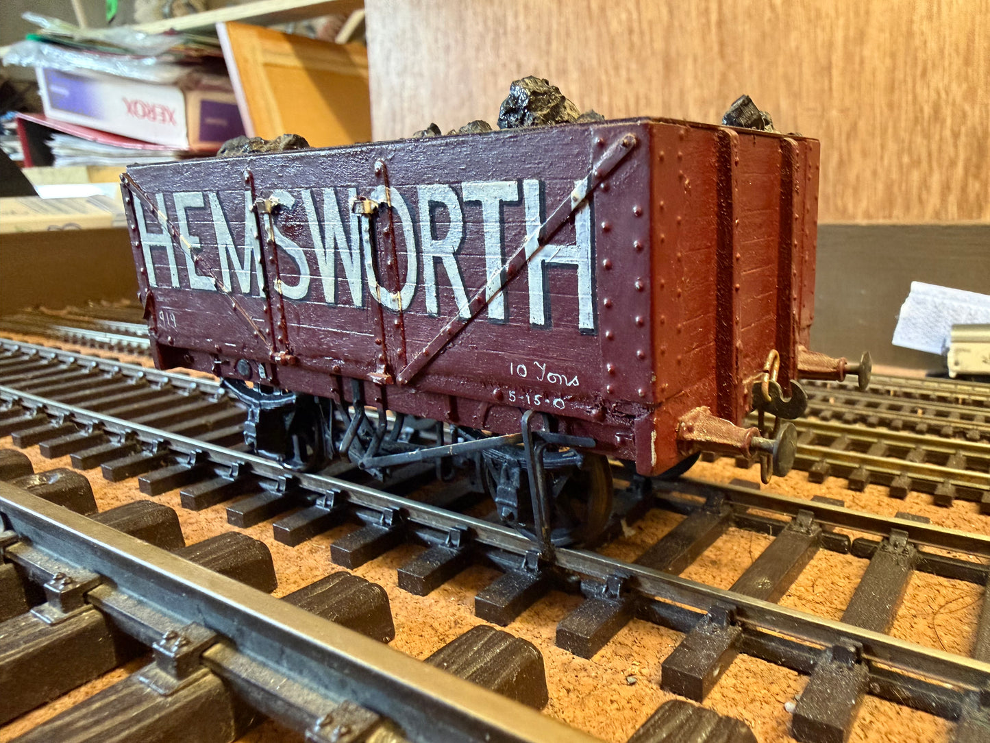 Scratch Built (O Gauge) Hensworth Colliery Severn Plank Open Wagon No.919 