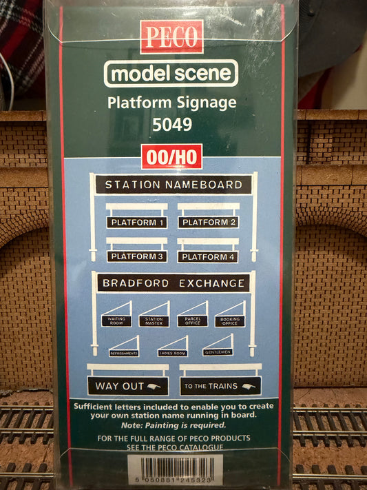 Peco 5049 (OO) Platform Signage kit